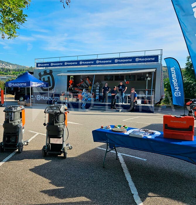 RD Luna Maquinaria impulsa el Road Show de Husqvarna Construction con sus clientes